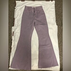 PacSun Purple Flare Denim with Wide Leg